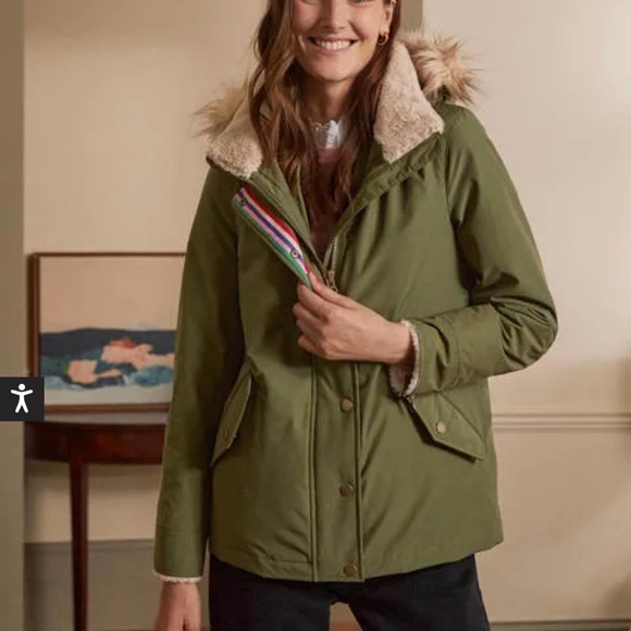 Boden Jackets & Blazers - NWT Boden Dunbar Waterproof Parka Jacket size 6R